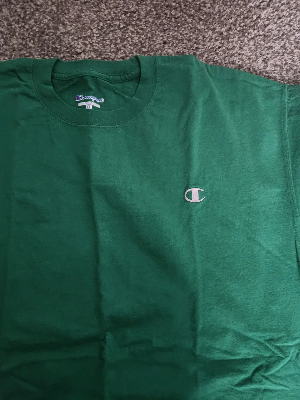 Champion Green Short Sleeve Logo Tee - Picture 2 of 3